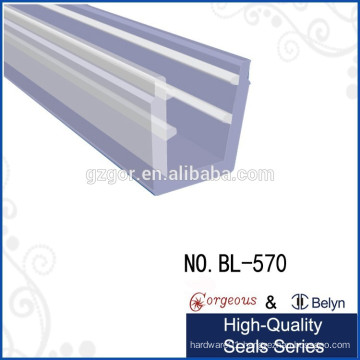 Outer surface fixing aluminum profile inner slot fixing glass door threshold seal strip